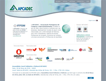 Tablet Screenshot of apcadec.org.pt